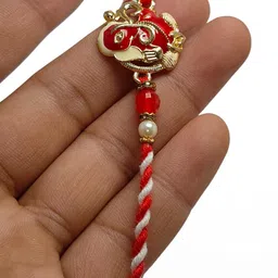 vrinde Ganes ji Metal Rakhi:: Greeting card n Roli-picture-15