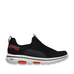 Skechers Men's GO WALK 5 - DOWNDRAFT Black Walking Shoes-picture-29