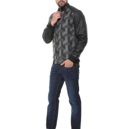 Allen Solly Dark Grey Full Sleeves Printed Jacket image 3