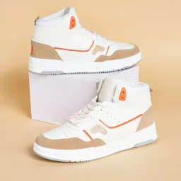 Ajile by Pantaloons Men's White Ankle High Sneakers image 1