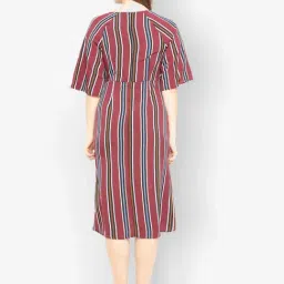 Gipsy Purple Synthetic Relaxed Fit Short Sleeves Dress image 2