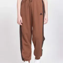 adidas Brown Cotton Striped Track Pants-picture-17