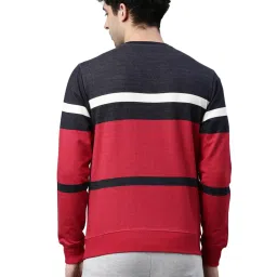 Proline Red & Navy Regular Fit Colour Block SweatShirt image 2