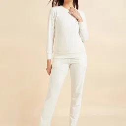 Sweet Dreams Off-White Printed Track Suit image 1