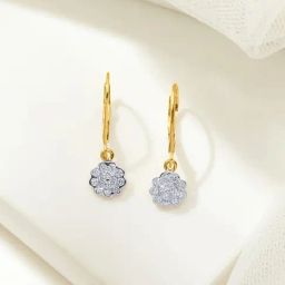 P.N.Gadgil Jewellers 14KT Yellow Gold and Diamond Drop Earring for Women-picture-29