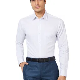 Raymond Grey Slim Fit Check Shirt image 1