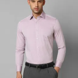 Louis Philippe Purple Cotton Regular Fit Printed Shirt image 1