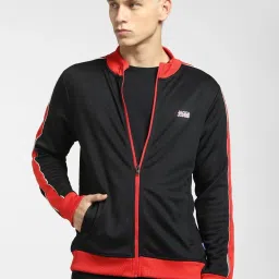 Jack & Jones Black Regular Fit Striped Jacket image 1