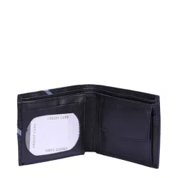 Red Chief Black Leather Formal Bi-Fold Wallet for Men image 3