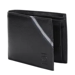 Red Chief Black Leather Formal Bi-Fold Wallet for Men image 4