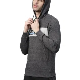 Proline Grey Regular Fit Printed Hooded SweatShirt image 3