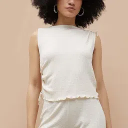 Ginger By Lifestyle Off White Regular Fit Top-picture-36