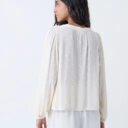 Bombay Paisley by Westside Off-White Embroidered Top image 2