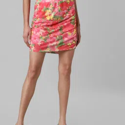 Only Multicolor Floral Print Skirt image 1