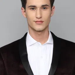 Allen Solly Maroon Slim Fit Two Piece Suit image 4