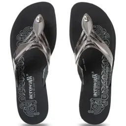 Inblu Women's Gunmetal Casual Sandals image 3