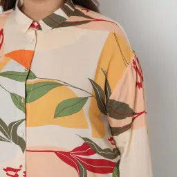 Vero Moda Curve Multicolor Printed Casual Shirt image 5