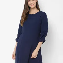 Solly by Allen Solly Navy Above Knee Dress-image-56