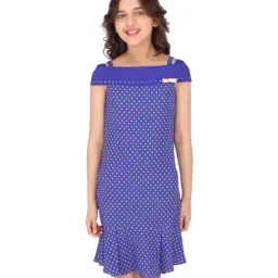 Cutecumber Kids Blue Printed Dress-image-46