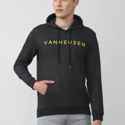 Van Heusen Sport Black Regular Fit Hooded SweatShirt-picture-36