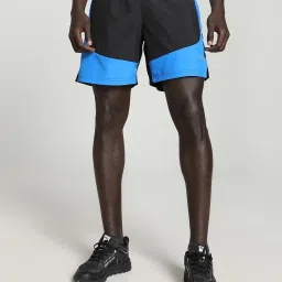 Puma Black & Blue Regular Fit VELOCITY Printed Sports Shorts image 1