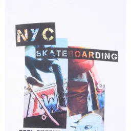 Palm Tree by Gini & Jony Kids White Printed T-Shirt image 3