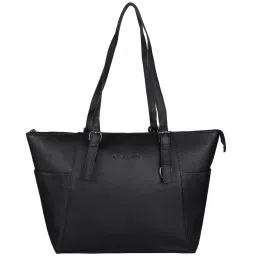 Giordano Value Line Black Solid Medium Tote Handbag image 1