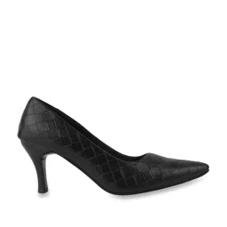 Shoetopia Women's Black Stiletto Pumps image 1