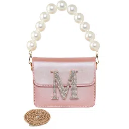 Esbeda Pink Solid Small Sling Handbag image 1