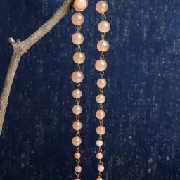 Karatcart Gold-Tone Plated Peach Earrings for Women-image-17