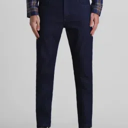 Jack & Jones Dark Blue Denim Cotton Skinny Fit Jeans-picture-19