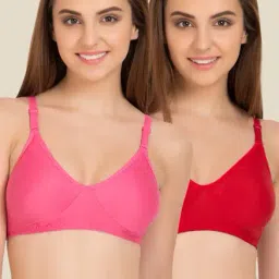 Tweens Pink & Red Non Padded Bra (Pack Of 2)-picture-14