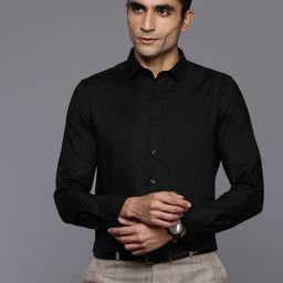 Louis Philippe Men Super Slim Fit Formal Premium Pure Cotton Shirt-picture-32
