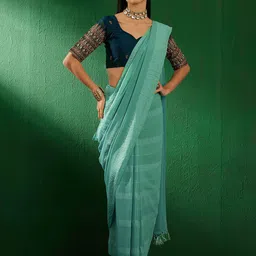 Maroosh Striped Banarasi Saree-picture-15