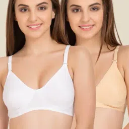 Tweens White & Beige Non Padded Bra (Pack Of 2)-picture-32