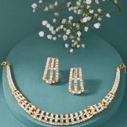 Fida Luxurious White Jewellery Set image 1