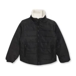 Cantabil Kids Black Quilted Full Sleeves Jacket image 1