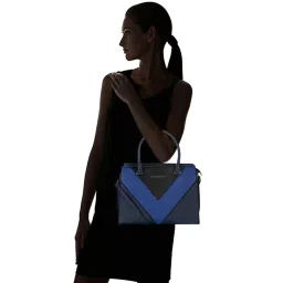 Giordano Refresh Navy Paneled Medium Handbag image 2