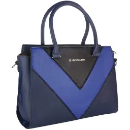 Giordano Refresh Navy Paneled Medium Handbag image 5