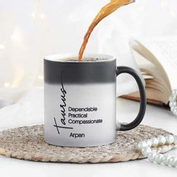FNP Multicolor Ceramic Personalised Magic Mug For Taurean (325ml)-picture-7