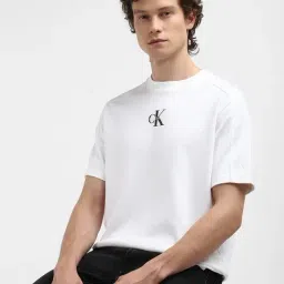 Calvin Klein White Cotton Regular Fit Sweatshirt image 5