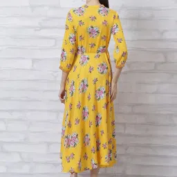Rangriti Yellow Printed Maxi Dress image 2
