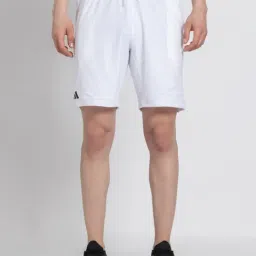 Adidas White Regular Fit Sports Shorts-image-8