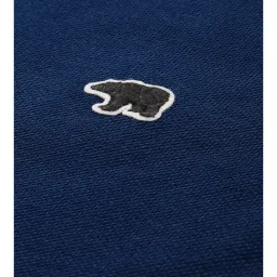 The Bear House Navy Cotton Slim Fit Polo T-Shirt image 5