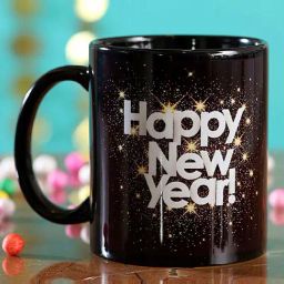 FNP Black Ceramic Happy New Year Mug (325ml)-picture-36