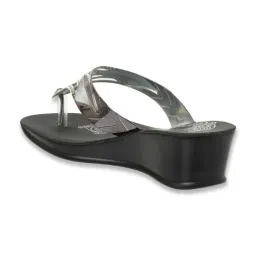 Inblu Women's Gunmetal Casual Sandals image 5
