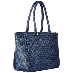 Giordano Monogram Navy Printed Medium Tote Handbag image 3