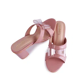 DressBerry Block Mules with Bows image 2