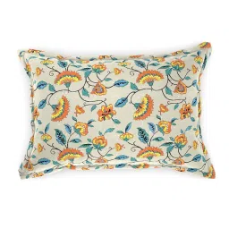 in-house by maspar Maspar Modern Sanctuary Orange & Beige Cotton 160 TC Bed Sheet Set image 3