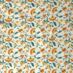 in-house by maspar Maspar Modern Sanctuary Orange & Beige Cotton 160 TC Bed Sheet Set image 4